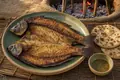 Iraqi grilled carp