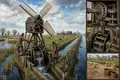 Dutch Polders Convert Wetlands into Farmland