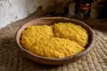 Yellow coconut custard