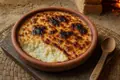 Turkish baked rice pudding