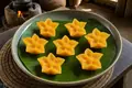 Thai pinched egg-yolk sweet