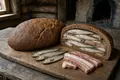 Finnish fish-and-pork rye pie