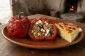 Arequipa stuffed rocoto peppers