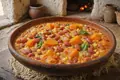 Chilean cranberry bean stew