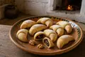 Romanian crescent cookies