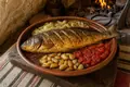 Shkodër-style baked carp