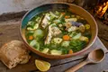Bulgarian fish soup