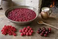 Red berry pudding