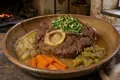 Milanese braised veal shank