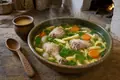 Moldovan chicken zeamă