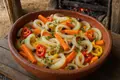 Jamaican escovitch pickled vegetables