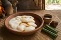 Indonesian rice-flour coconut pudding