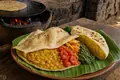 Mauritian dholl puri wrap