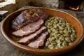Smoked pork with broad beans