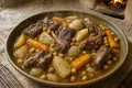 Meat-and-potato qovurma stew