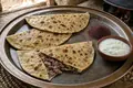 Stuffed griddled flatbread