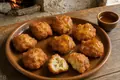 Montenegrin fried dough with honey