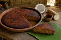 Saint Lucian cassava-coconut pudding