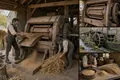 The Threshing Machine Mechanizes Grain Separation