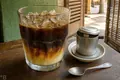 Vietnamese iced coffee with condensed milk