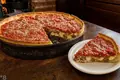 Deep-dish pizza