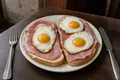 Dutch fried-egg open sandwich