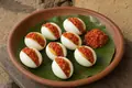 Eggs with pepper sauce