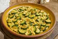 Courgettes with eggs