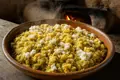 Ecuadorian plantain, cheese and egg mash