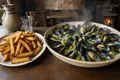 Mussels with fries