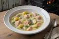 Finnish salmon soup