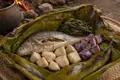 Papua New Guinea earth-oven fish