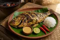 Coconut-grilled fish