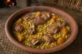 Batar daan with meat