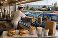 The Drive-Through Restaurant Scales Automobile Dining