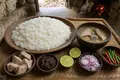Maldivian rice with tuna accompaniments