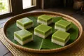 Malay glutinous rice and pandan custard