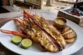 Kittitian grilled lobster