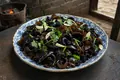 Wood-ear mushroom salad
