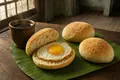 Pandesal breakfast sandwich