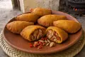 Pastel with spicy tuna filling