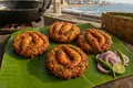 Prawn lentil fritter