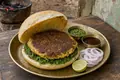 Pakistani bun kebab