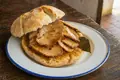 Portuguese pork sandwich