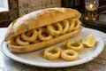 Madrid fried-calamari sandwich
