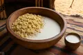 Mauritanian millet-and-cultured-milk sweet