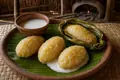 Papua New Guinean sago-coconut dumpling