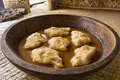 Tongan dumplings in coconut caramel