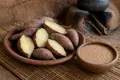 Sweet potato with peanut sauce
