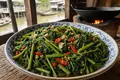 Thai stir-fried morning glory